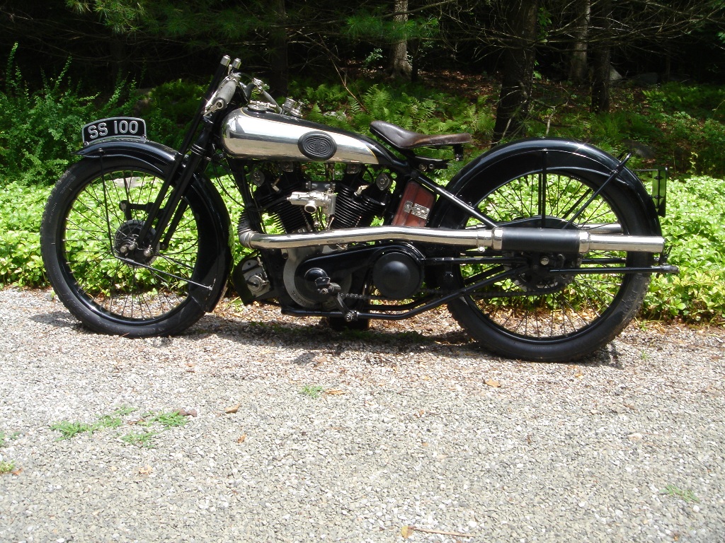 Prototype SS100 (1924) owned by Michael FitzSimons of Connecticut. Photograph reproduced with kind permission from Brough Superior Motorcycles Limited